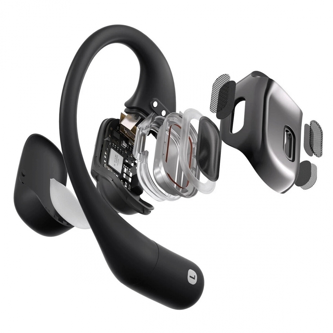 Shokz OpenFit Open-Ear True Wireless Earbuds - Black (SE Bundle - Includes Case)
